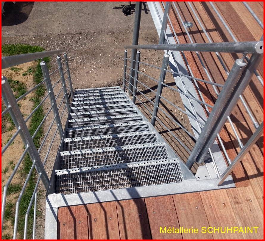 Escalier extérieur galvanisé Sainte-Marie-aux-Mines 253