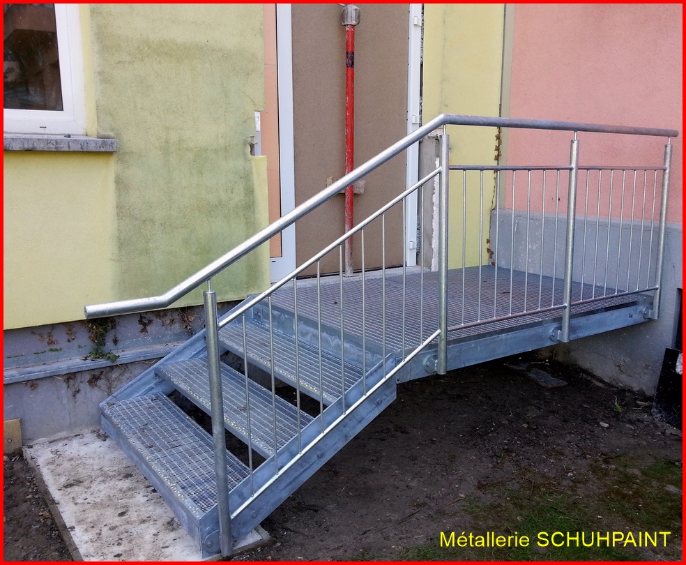 Escalier extérieur galvanisé Ribeauville 245