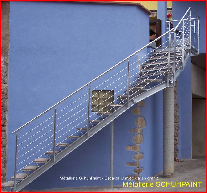 Escalier extérieur galvanisé Benfeld 268