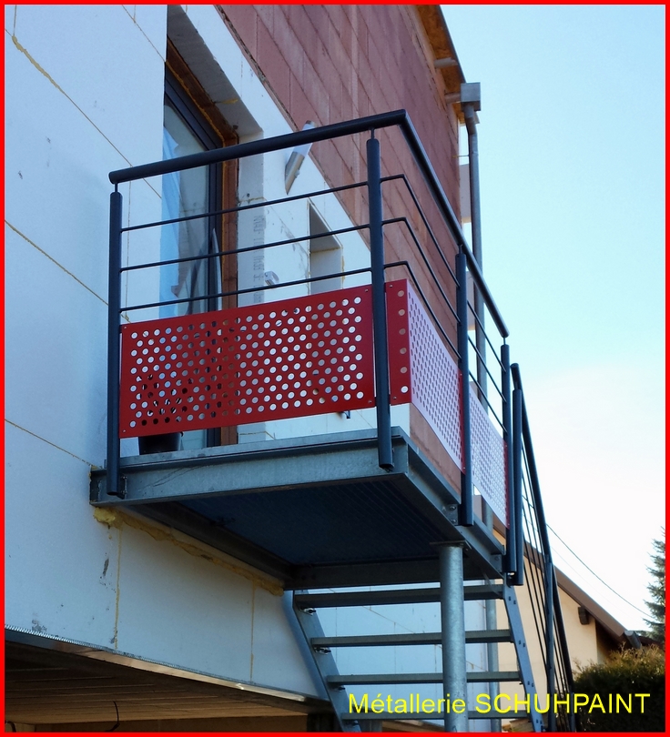 Escalier extérieur galvanisé Ingersheim 242