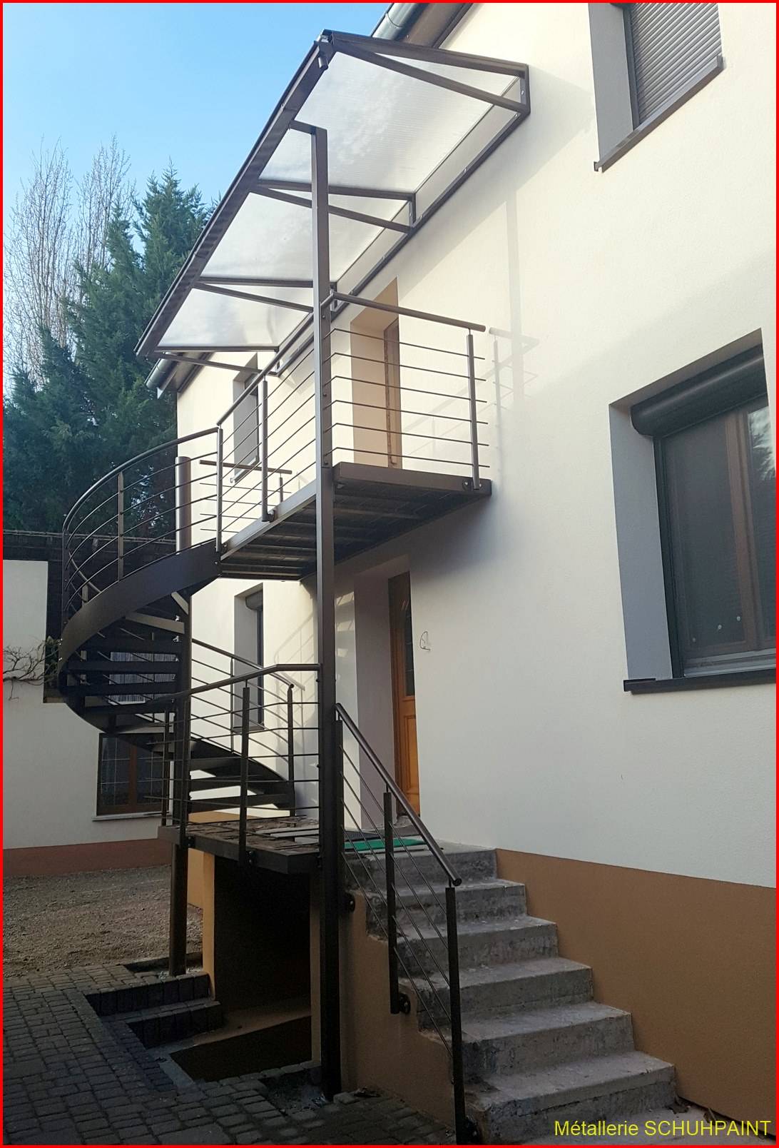 Escalier extérieur galvanisé Benfeld 220