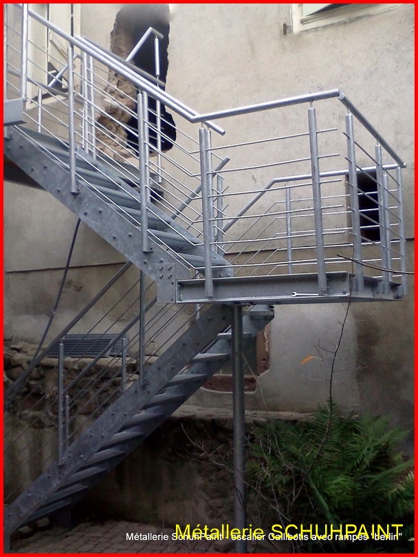 Escalier extérieur galvanisé Ingersheim 266