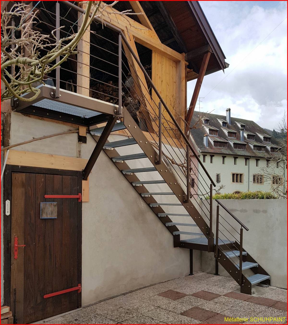 Escalier extérieur galvanisé Wintzenheim 201