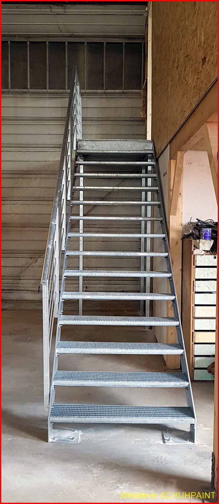 Escalier extérieur galvanisé Horbourg-Wihr 210