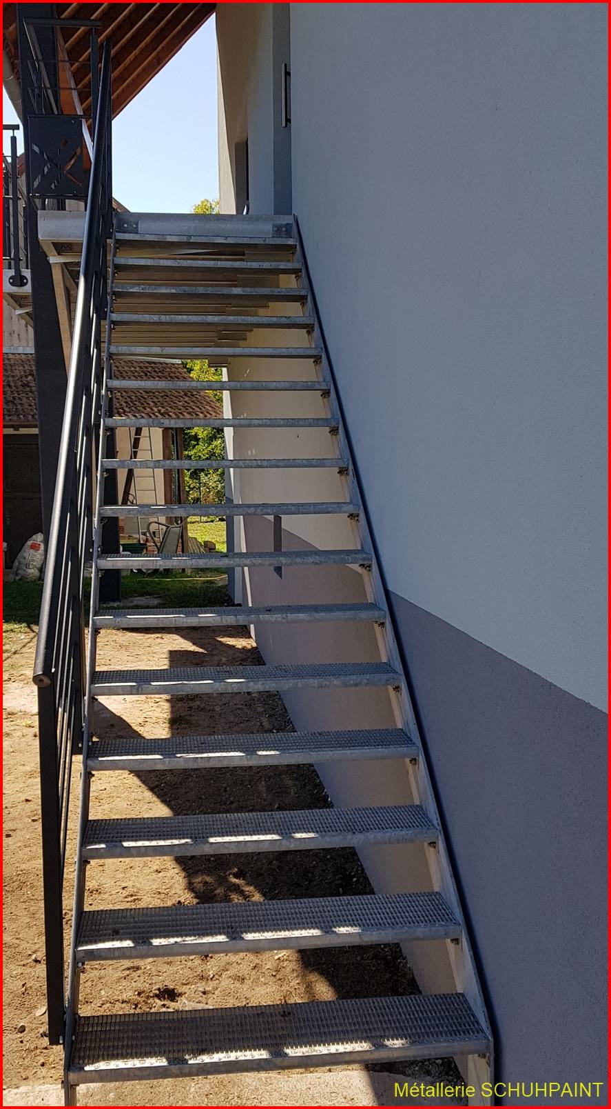 Escalier extérieur galvanisé Sainte-Marie-aux-Mines 205