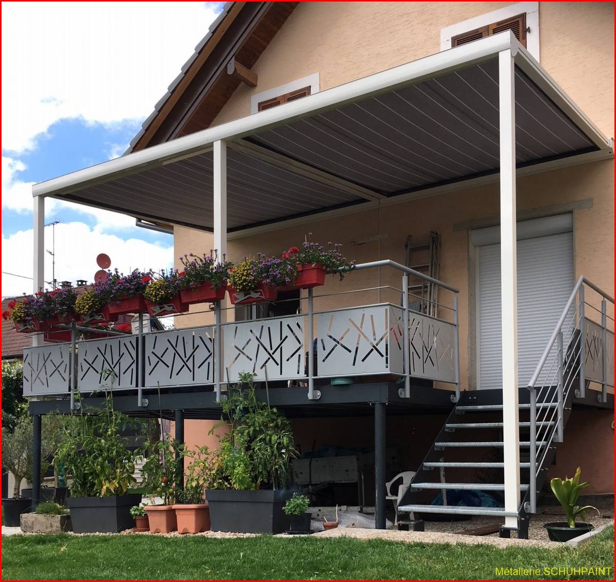 Terrasse sur pilotis 2009/2015 Sélestat 58