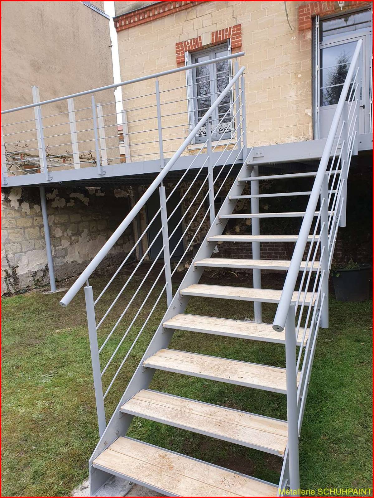 Escalier extérieur galvanisé Benfeld 160