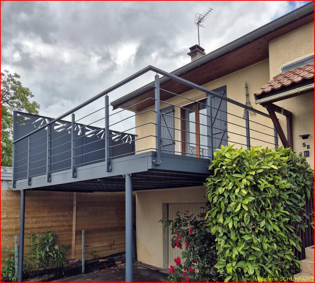 Terrasse sur pilotis &#8211; fabrication Alsace Benfeld 1