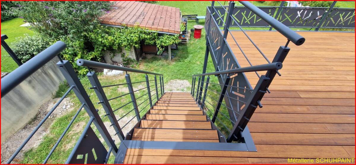 Terrasse sur pilotis &#8211; fabrication Alsace Munster 0