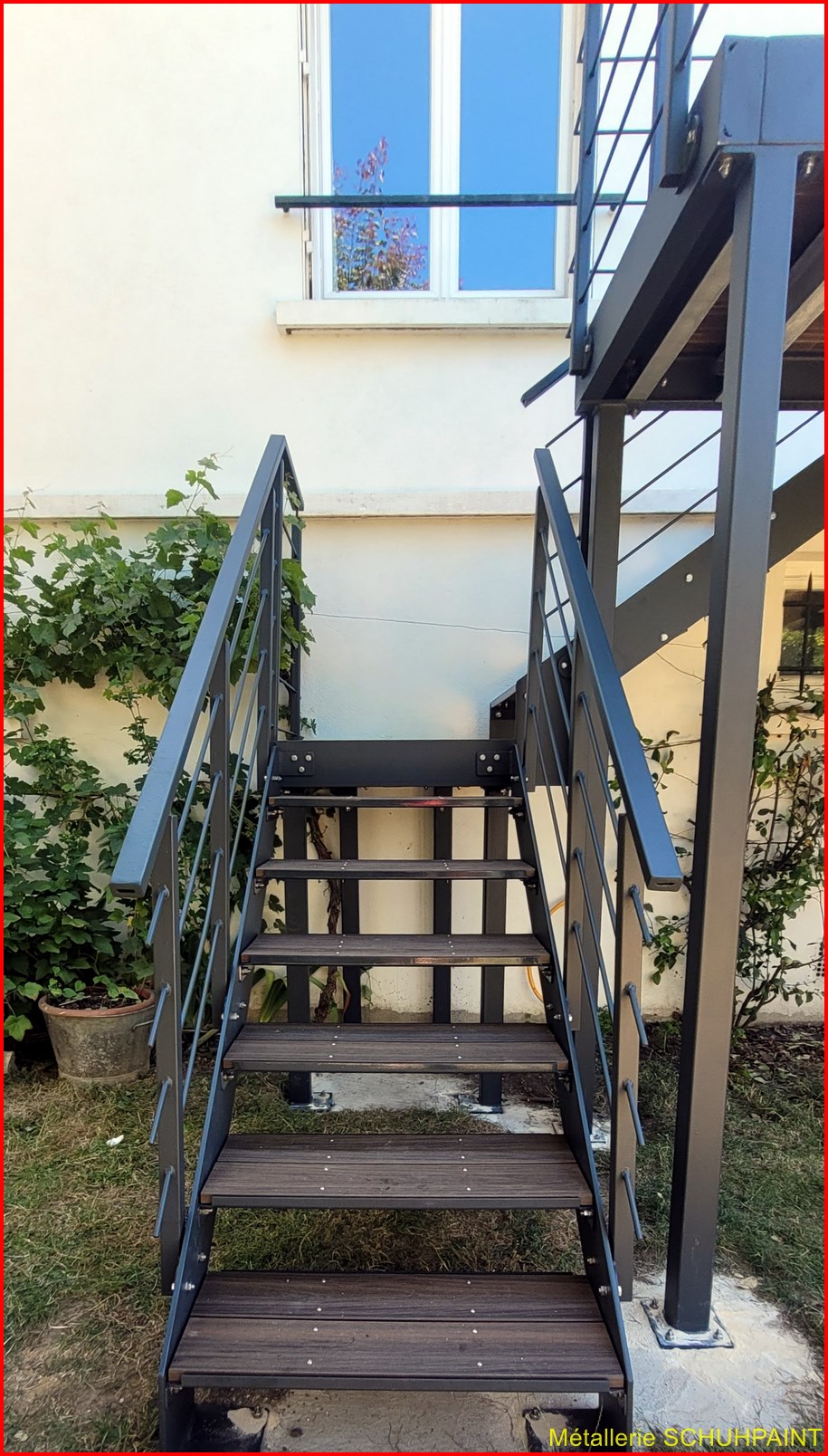 Escalier extérieur galvanisé Ribeauville 65
