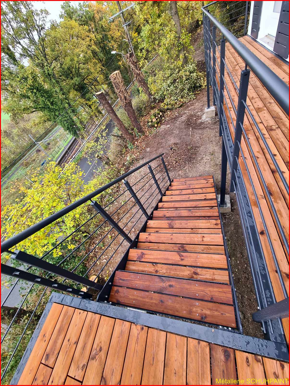 Escalier extérieur galvanisé Colmar 75