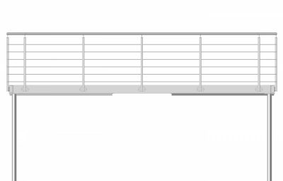 TERRASSE 5 X 3 BERLIN CARRE ROND VUE DE FACE 400X257 | Metallerie Schuhpaint Découvrez nos gammes de prix Colmar 3