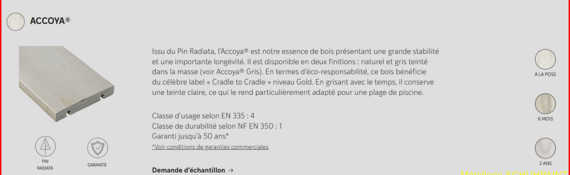 Revêtement terrasse métallique Sainte-Marie-aux-Mines 59