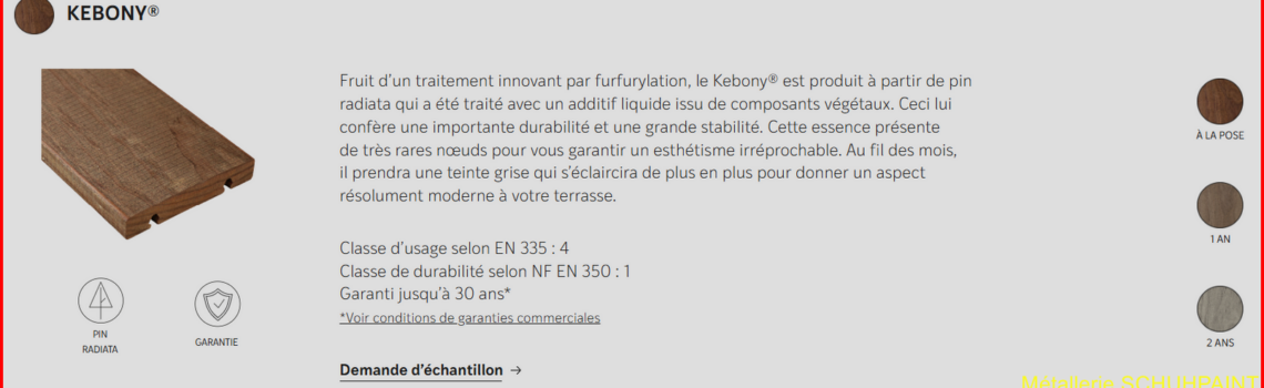 Revêtement terrasse métallique Barr 73