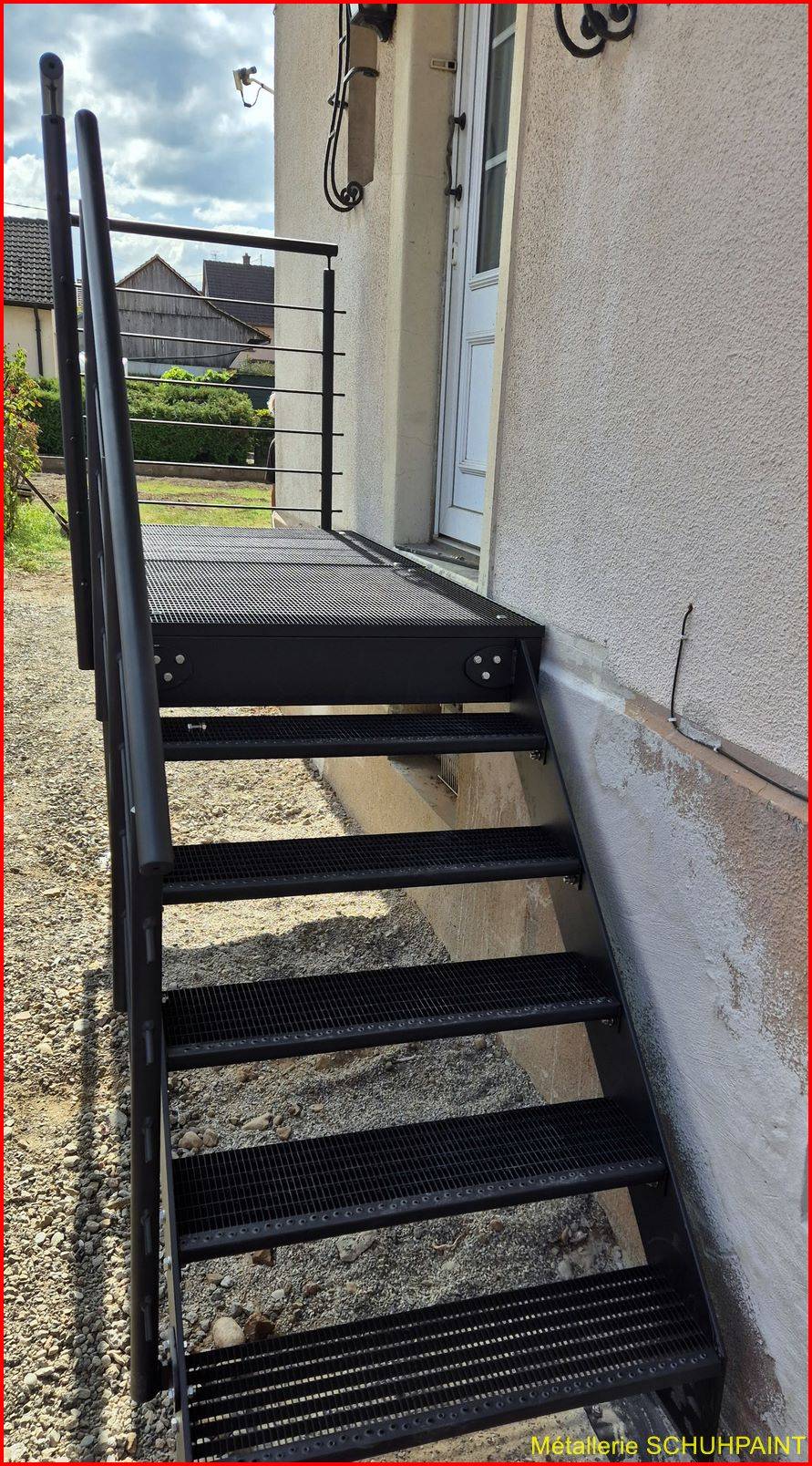 Escalier extérieur galvanisé Obernai 8