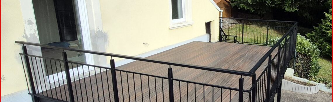 TERRASSE SUR PILOTIS_1328_WILLER SUR THUR_BAS RHIN_ALSACE 1140X350 | Metallerie Schuhpaint Revêtement terrasse métallique Benfeld 29