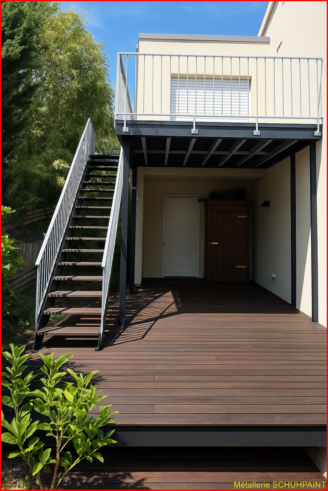 TERRASSE SUR PILOTIS_1273_HERBLAY SUR SEINE_VAL DOISE_ILE DE FRANCE 1 | Metallerie Schuhpaint Escaliers extérieurs métalliques Sélestat 10