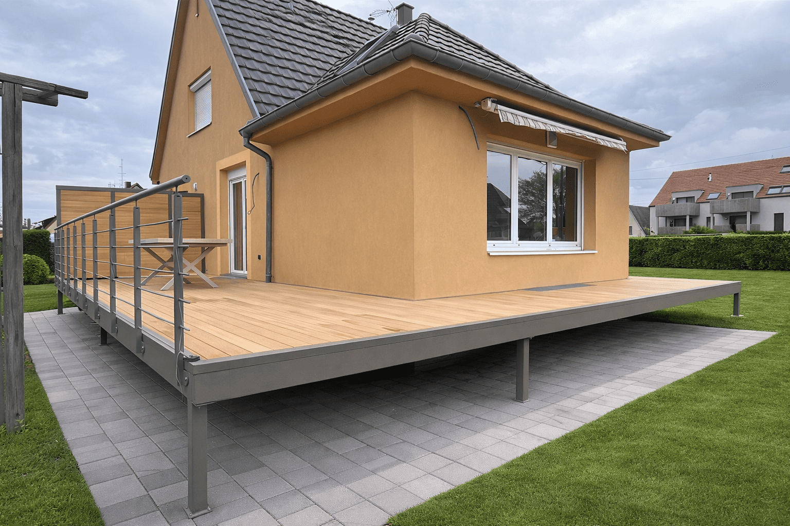 TERRASSE SUR PILOTIS_1334_ILLKIRCH_BAS RHIN_ALSACE | Metallerie Schuhpaint Terrasse sur pilotis 2026 (1) Sélestat 8