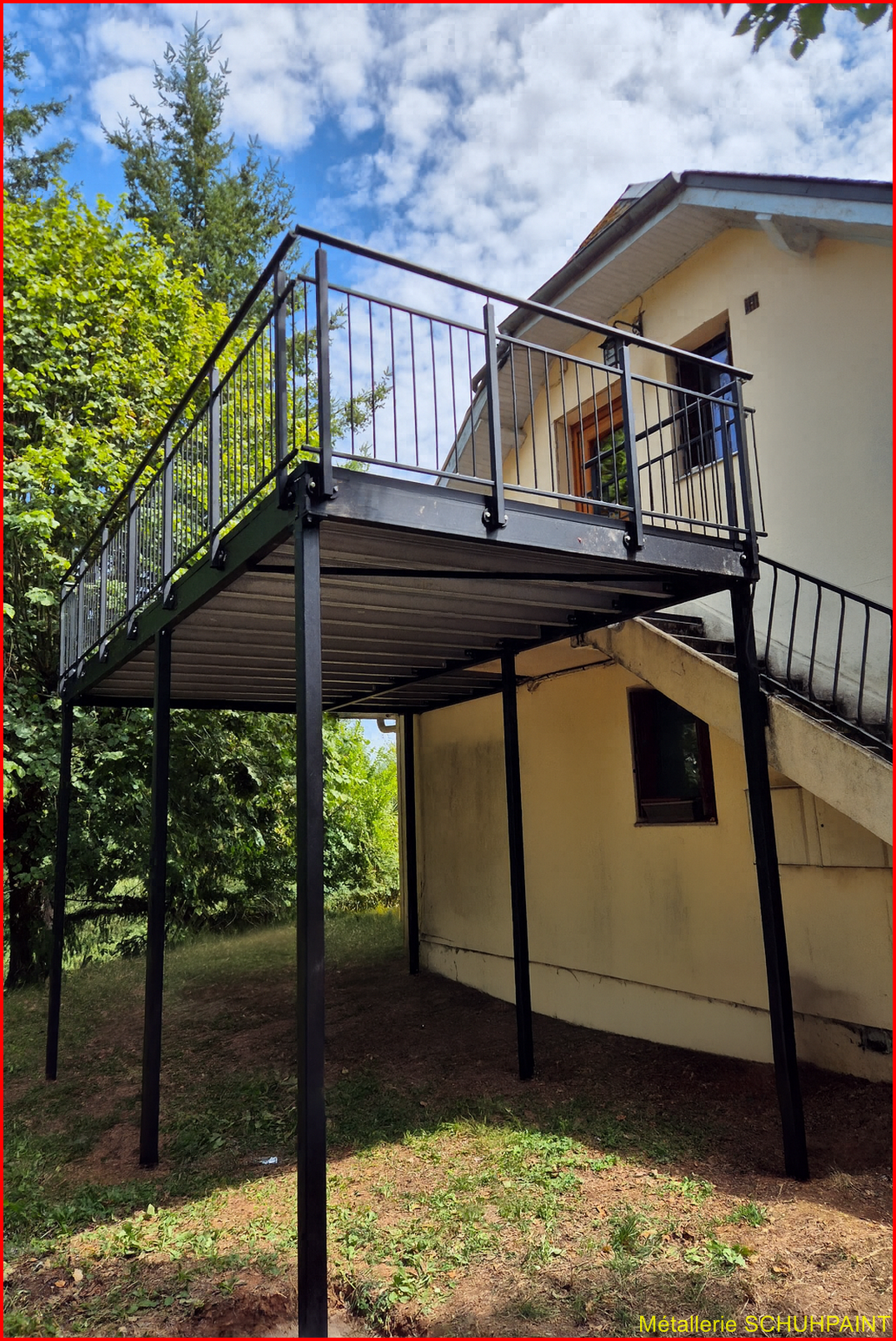 TERRASSE SUR PILOTIS_1274_ESPALION_AVEYRON_OCCTITANIE 1 | Metallerie Schuhpaint TERRASSES SUR PILOTIS EN AVEYRON Erstein 0