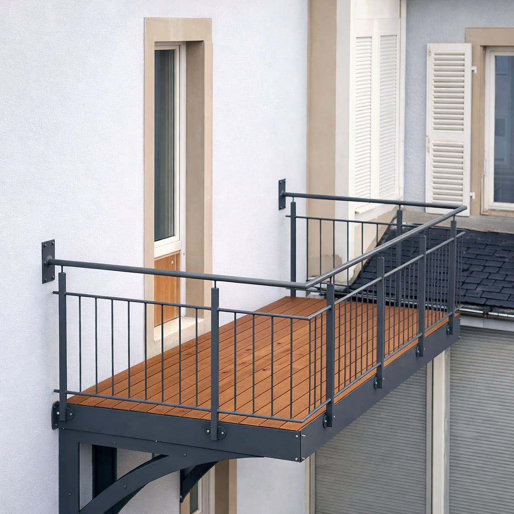 Balcon suspendu sur mesure &ndash; Colmar (Haut-Rhin) Ingersheim