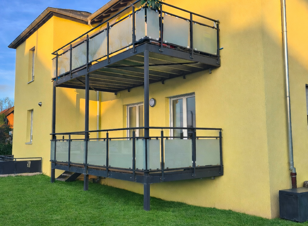 TERRASSE_METALLIQUE_PILOTIS 44 1024X750 | Metallerie Schuhpaint Double terrasse sur pilotis à Colmar Colmar