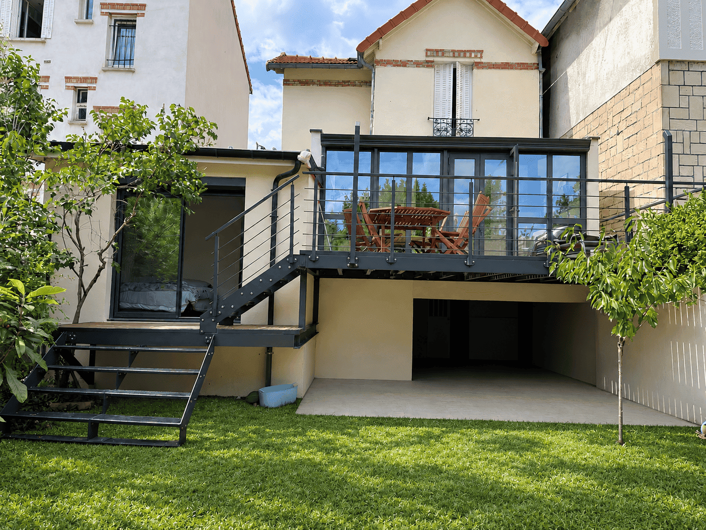 &Agrave; Clamart, une terrasse suspendue sans pilotis Wintzenheim